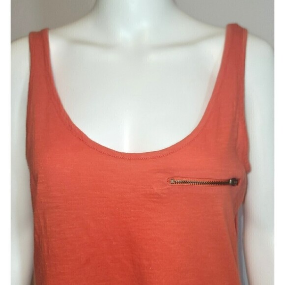 Zara Trafaluc Red Sleeveless Zipper Pocket Tank Top Size M - Picture 5 of 11